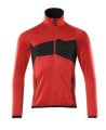 Mascot Fleece Werktrui Accelerate 18003-316 signaalrood-zwart